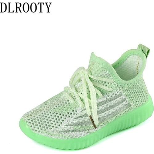 New Sport Children Shoes Kids Boys Girls Sneakers Summer Net Mesh Breathable Casual Shoes Lace Up Outdoor Flat Running