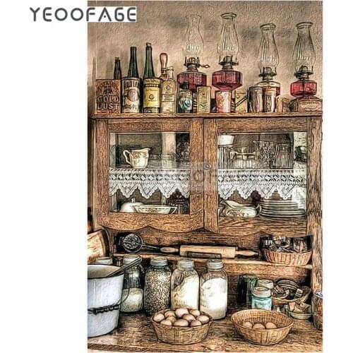 Full 3D Diy diamond painting cupboard square rhinestone cross stitch Diamond embroidery Mosaic bottle broderie diamante art