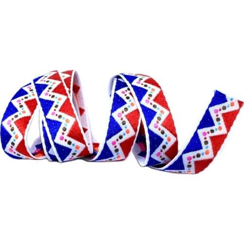 New Color polyester striped cap with ribbon decorative ribbon edging cloth strip wide T-shirt accessories diy belt zd05