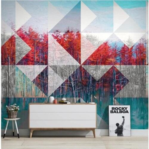 Custom photo wallpaper for walls 3 d mural wallpaper Hand painted European oil painting landscape modern tree TV background wall