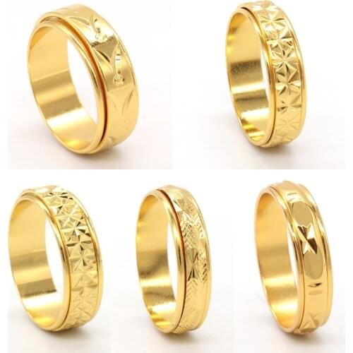 10 Styles Stress Relieving Fidget Band Rings Kit Fuuny Spinner Metal Rings Bands