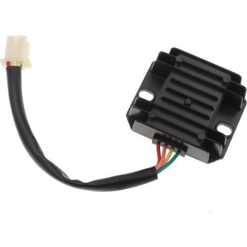 4 Wires 4 Pins 12 Voltage Regulator Rectifier For 150-250CC Motorcycle Scooter Moped ATV Aluminium Alloy Black White