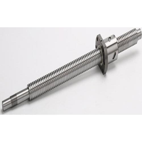 Ballscrew high precsion DFU1605 2005 2505 3205 BK/BF 15 nut housing + Choose length C7 with flange Double nut end machined CNC