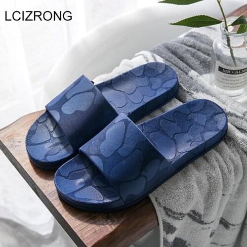 LCIZRONG Classic High Quality Couples Bathroom Slippers Men Summer Home Non-slip Shoes Beach Women Men Unisex House Slippers