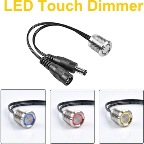 DC12V-24V Led Touch Dimmer Switch For Light Strips/Cabinet With Memory Function