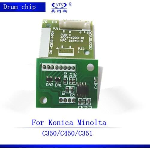 Copier Spare Parts 4PCS CMYK Photocopy Machine Copier Drum Chip for Konica Minolta Bizhub 350 450 351 Drum Chip C350 C450 C351