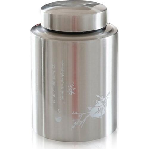 Tin Can Metal Tea Box Travel Iron Mini Tea Caddy Lid Leaf Tea Leaves Container Green Tea Can Latas De Metal Chinese Tea AC50TE