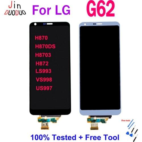 5.7"For LG G6 H870 H870DS H872 LS993 VS998 US997 LCD Display Touch Screen Digitizer Assembly WITH Frame Replacement