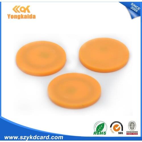1000pcs/lot diameter 30mm 13.56MHZ M1 ABS coin card tag for Access Control