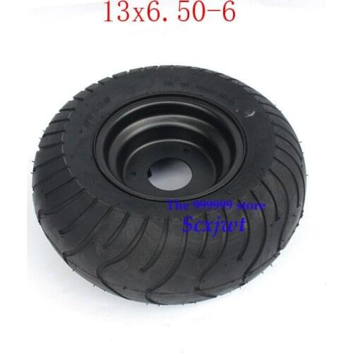 2PCS GO KART KARTING ATV UTV Buggy 13X6.50-6 Inch Wheel Tubeless Tyre Tire With Hub