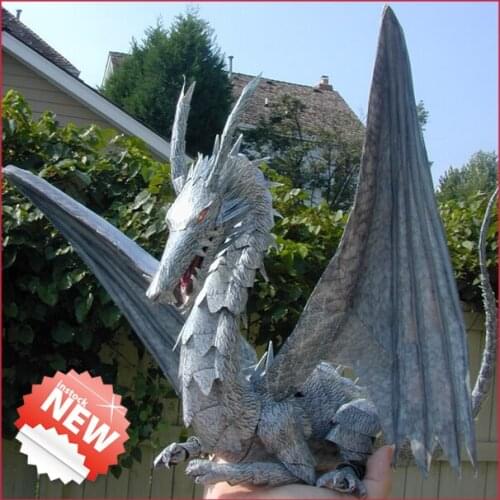 Hayao Miyazaki Anime Tales from Earthsea Sea Dragon 3D stereo sitting edition handmade paper model DIY