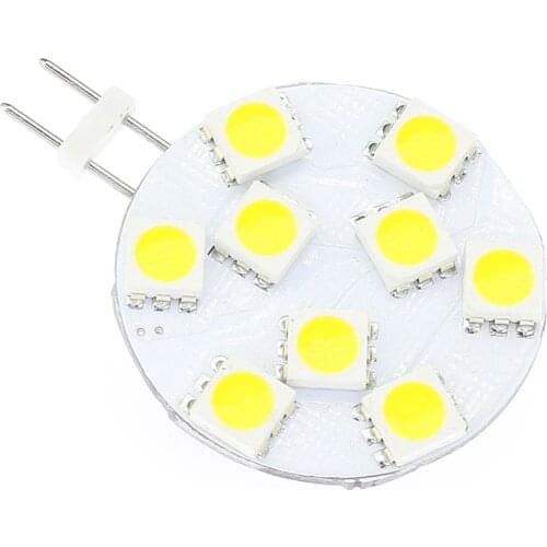 Free Shipping (AC/DC10-30V) G4 Led Lamp 9LED SMD 5050 12VAC/12VDC/24VDC/24VAC 180-198LM White warm White 10pcs/lot