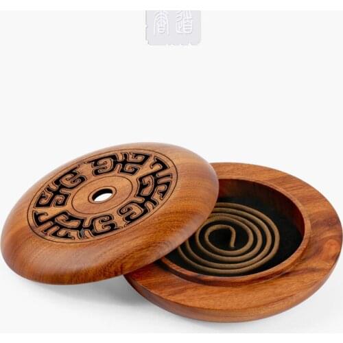 Wooden hollow plate incense burner Living room incense burner Rosewood Sandalwood box Tea ceremony for Buddha incense box