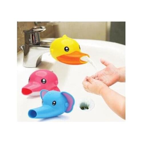 Kid Faucet Extender Sink cute Animals design Baby Tubs Kids Hand Washing Bathroom Sink Handle Extension Toddler