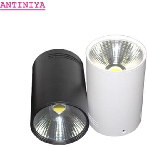 Dimmable LED COB Spotlight Ceiling lamp AC85-265V 7W 9W 12W 15W 18W Aluminum Surface Mounted downlights Indoor Lighting