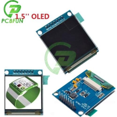 Diymore 1.5 Inch 128x128 SPI OLED LCD Display Module Full Color Oled Module Driver IC SSD135 for Arduino SPI Connector