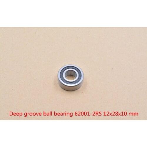 62001-2RS 12mmx28mmx10mm double rubber sealing cover deep groove ball bearing 1pcs