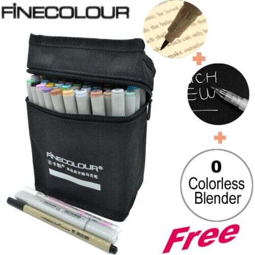 FINECOLOUR 36 48 60 72 Colors Double Headed Sketch Marker Pen Architecture Alcohol Based Art Markers Set Manga Drawing