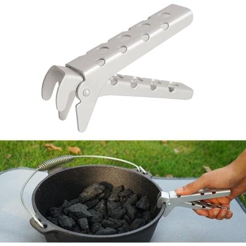 NICEYARD Camping Pot Pan Gripper Handle Picnic Cookware Tableware Bowl Gripper Anti-hot Pot Pan Holder Kitchen Tools