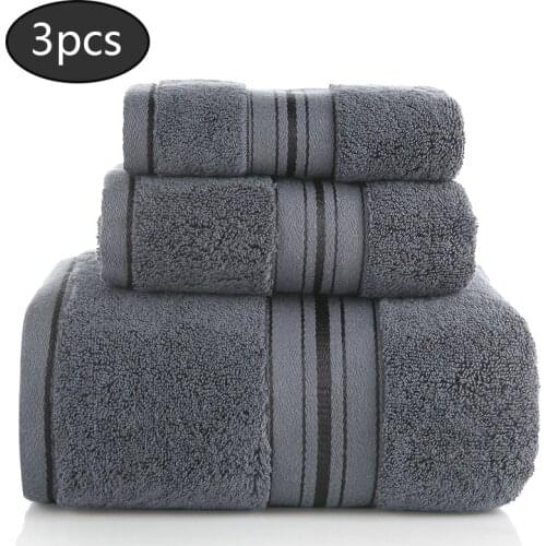 Luxury 100% Cotton Towel Set 6 Colors Soft Super Absorbent Washcloth Hand Towels and Bath Towels for Home Travel Sports