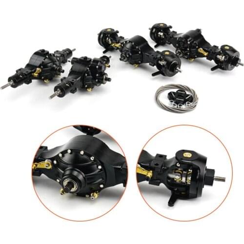 LESU Metal Axles A Differential Locks 1/14 RC 8X8 Tractor Truck DIY Tmy Model TH02052