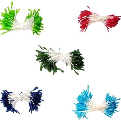 Hot sales!8 color mixing hot wholesale glass flower stamens pistil cake decoration arts and crafts 640pcs/set 004002006