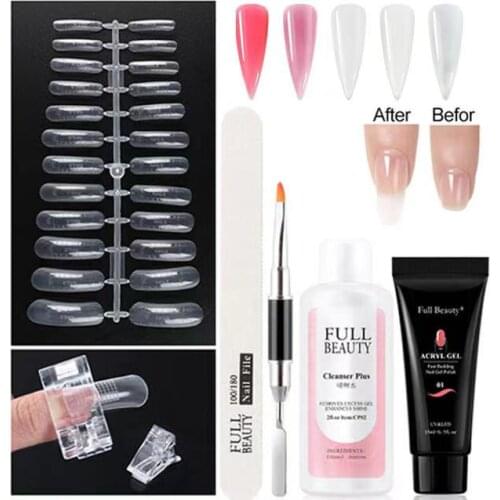 6 Pcs Manicure Set For Nails Extension 15ML UV Gel Polish Extension Manicure Acryl gel