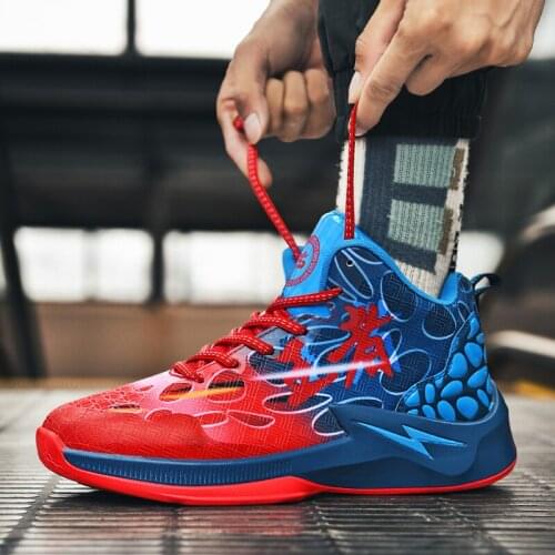 Fashion Comfortable High Top Basketball Shoes Men Cushioning Basketball Sneakers Unisex Training Basket Shoes New Men Trainers