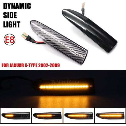 Directional Mirror LED Dynamic Turn Signals Light Side Blinker For Jaguar X-Type 2002 2003 2004 2005 2006 2007 2008 2009