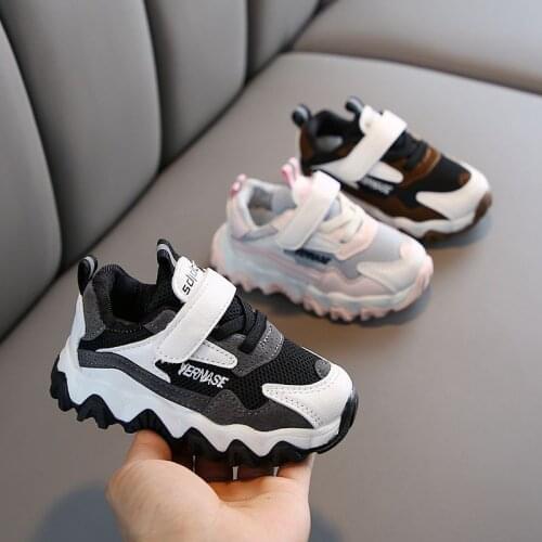 2020 spring new childrens mesh sports shoes boys net red dad shoes girls running shoes