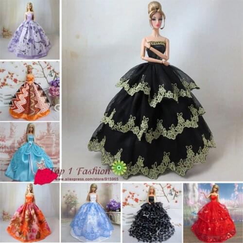 New Arrival 1pcs Model Choose Prince Dress for Party Dolls Dress Clothes Gown Wedding Dress for Barbie Doll