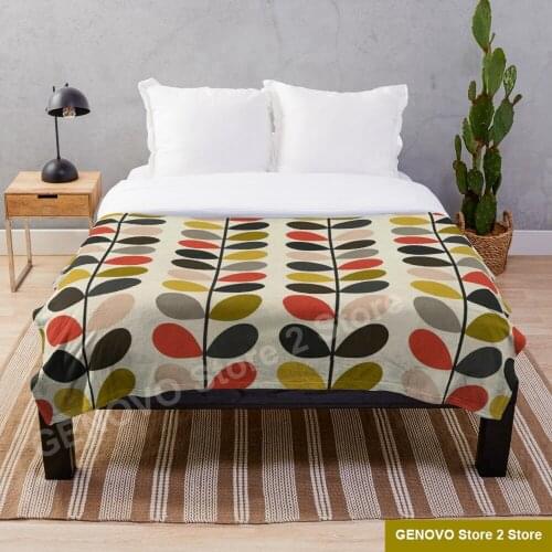 Orla kiely Multi Stem Throw Blanket Creative Printed Soft Bath For Travel Blanket four season Outdoor Bedspread On The Bed