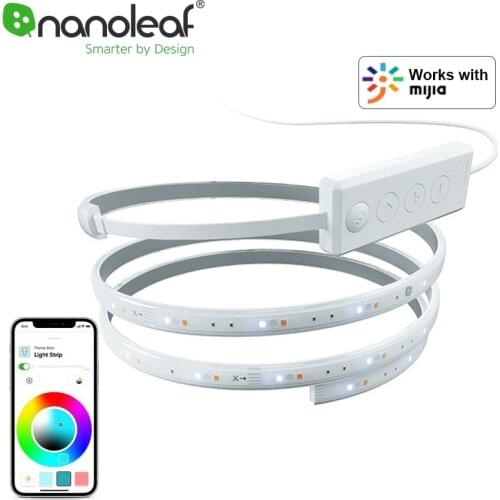 Original Nanoleaf LED Smart Light Strip RGBW Atmosphere Colorful Lightstrip Infinitely Dimming Remote Control for Mijia APP