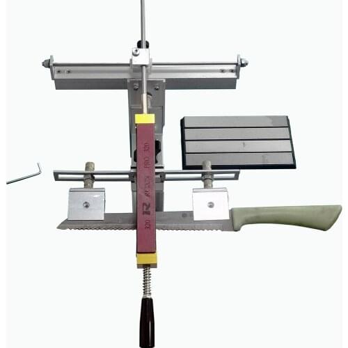 KME system Double clip Professional Knife sharpener system 360 degree flip Long knife clip with diamond bar ruixin pro whetstone