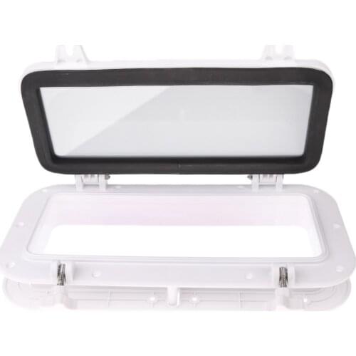 16x8 Inch Rectangle Opening Portlight Porthole Window Port Hole-AM Replacement kit for Boat Marine Yacht