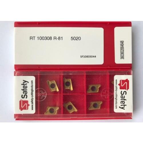 RT100308R-81 5020 10pcs Safety high cutting performance CNC indexable inserts