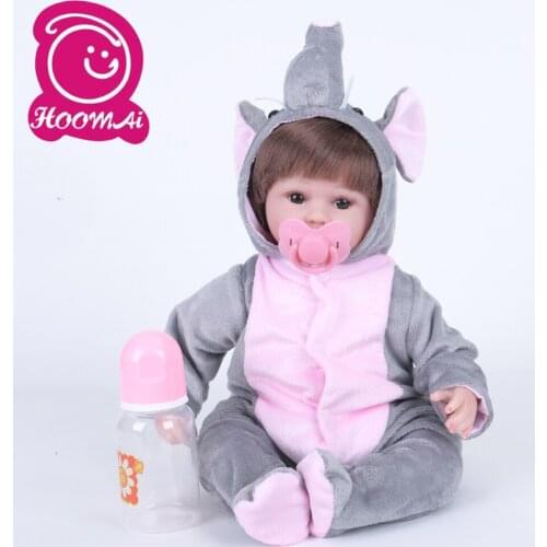18"45cm Silicone Vinyl Reborn Baby Dolls For Children Girls Toys Gift Bebe Reborn Bonecas Brinquedo Menino