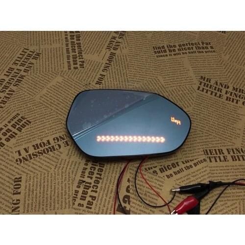 Eosuns Rear View Blue Mirror Led Turn Signal Heating Blind Spot Monitor for Lada Vesta Niva Toscana ,2pcs