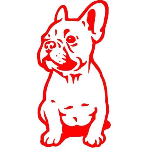 Funny French Bulldog Reflective Car Vehicle Body Window Decals Sticker Decor Animal Dog Sticker Auto Accessories