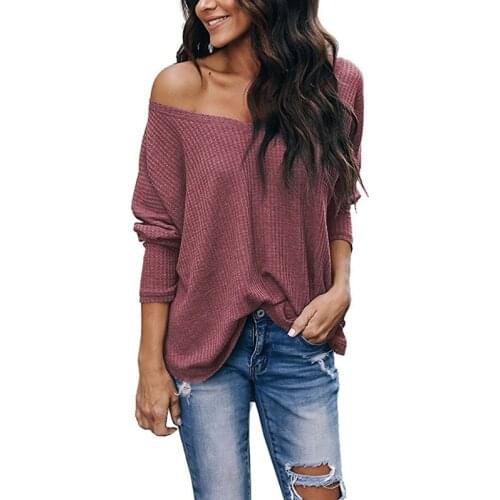 Sweater Women 2019 Spring And Autumn European Warmn Style V-neck Solid Color Winter Clothes Women Vestidos MMY88015