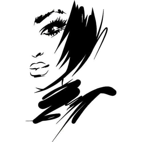 8.4*13CM Cool Sexy Girl Artistical Design Vinyl Decal Fantastic Style Car Sticker Good Quality Laptop Skateboard Sticker