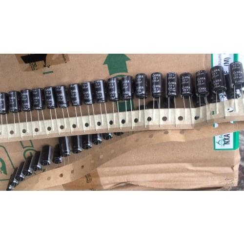 10pcs 330uF 50V SAMYOUNG NXA series 10x20mm 50V330uF Bipolar Electrolytic Capacitors