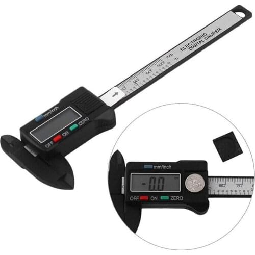 100mm 4 Inch 0.1mm Electronic Digital Caliper Carbon Fiber Vernier Caliper Gauge Micrometer Measuring Tool Digital Ruler