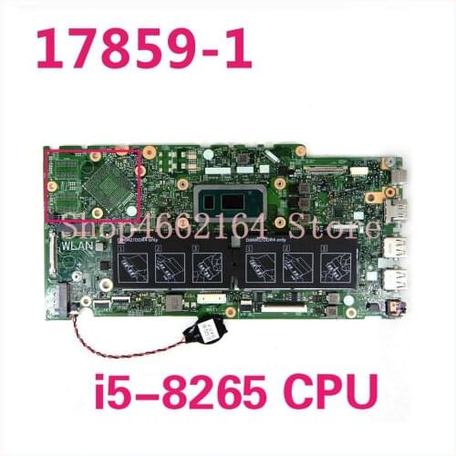CN 09FWFN 0J0XK8 0M02YW 17859-1 I5-8265 CPU Mainboard For DELL Inspiron 15-5580 5480 5488 5582 Laptop Motherboard 100% Tested