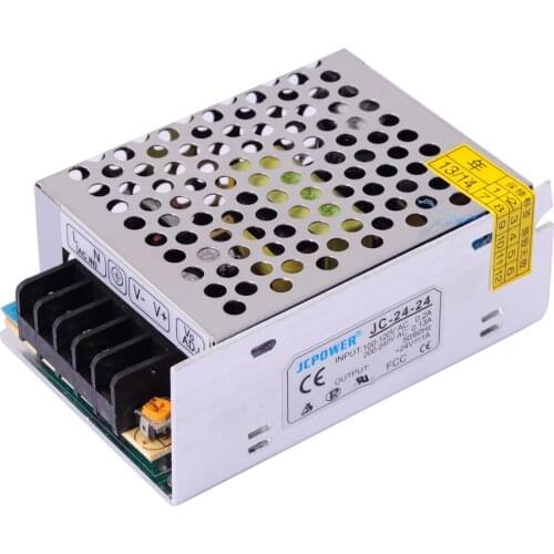50PCS Adapter AC110/220V to LED DC24V 1A iron cover Power Supply Transformer for LED CCTV,3528 5050 RGB LED strip