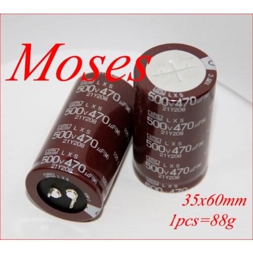 500v 470uf 550v 100% Original New NCC LXS KMS Series Capacitance Electrolytic Capacitor Radial 35x60mm (1pcs)