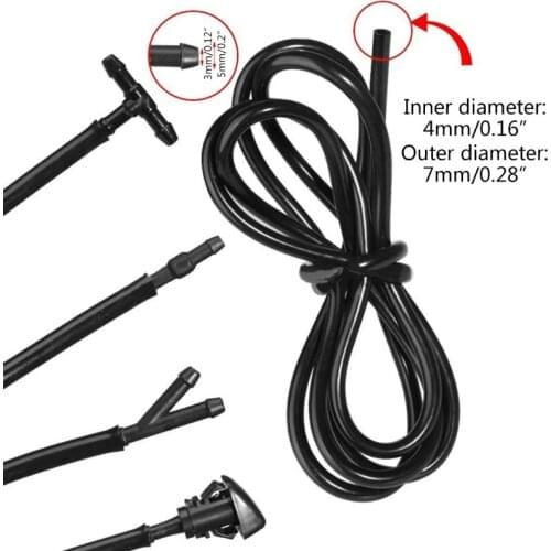 5m Windshield Washer Hose Repair Kit Auto Hose Universal Windshield Washer Hose B36B