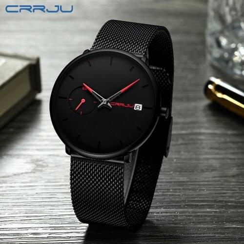 CRRJU Watches Men quartz Top Brand Analog Military male Watches Men Sports army Watch Waterproof Relogio Masculino 2258