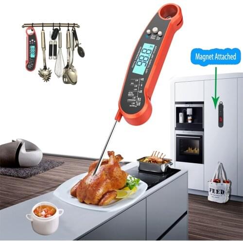 Food Thermometer Digital Kitchen Thermometer Meat Water Milk Cooking Probe BBQ Electronic Oven Waterproof Kitchen Tools drop