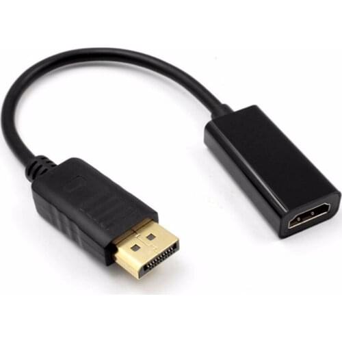 Full HD 1080P DisplayPort DP Male to HDMI Female Cable Adapter Display Port Converter for Apple Samsung HP/Dell Laptop Projector